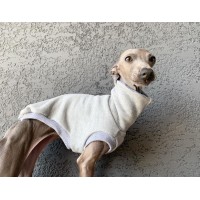 Colete Turtleneck Moletom Peluciado  - Galgo Italiano / Whippet