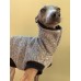 Colete Turtleneck  Moletom Peluciado Mesclado - Galgo Italiano / Whippet